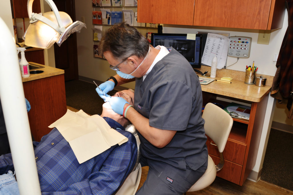 dentist and patient